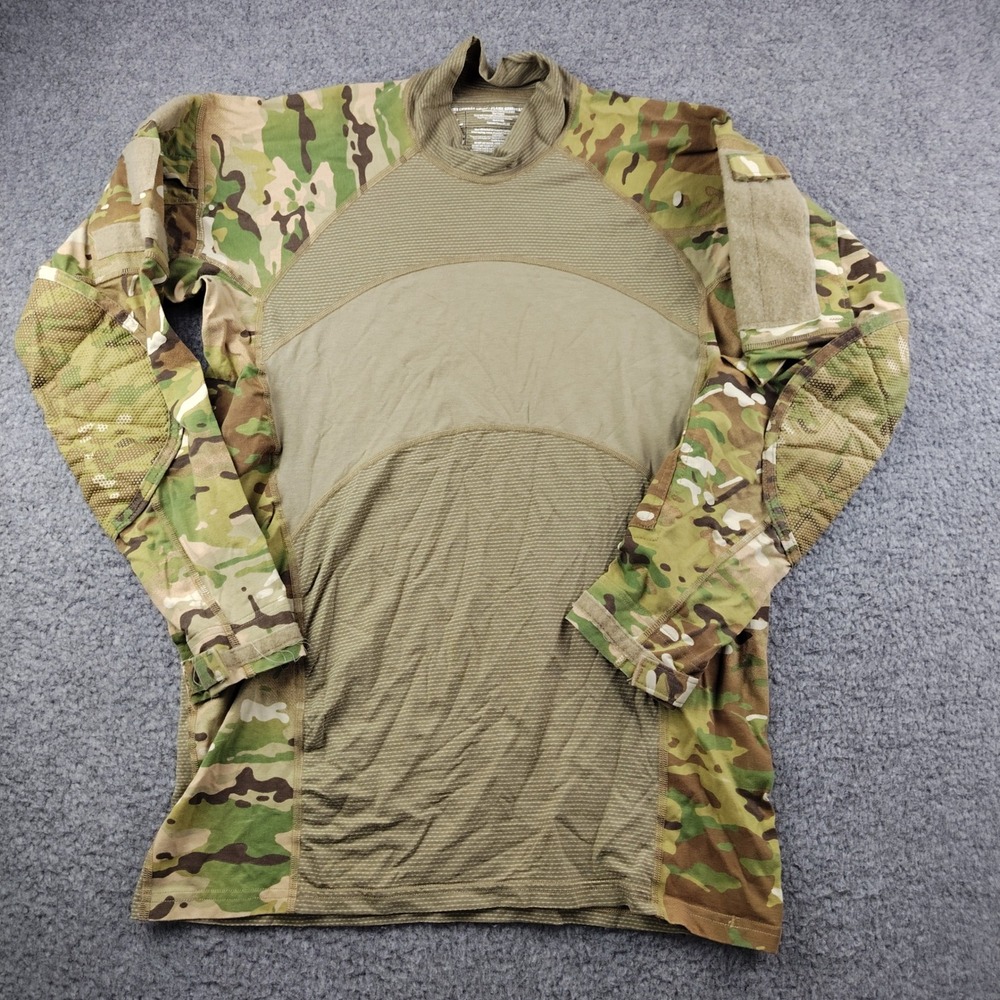 US Army Combat Shirt FR Mens Large Flame Resistant Multicam OCP EUC